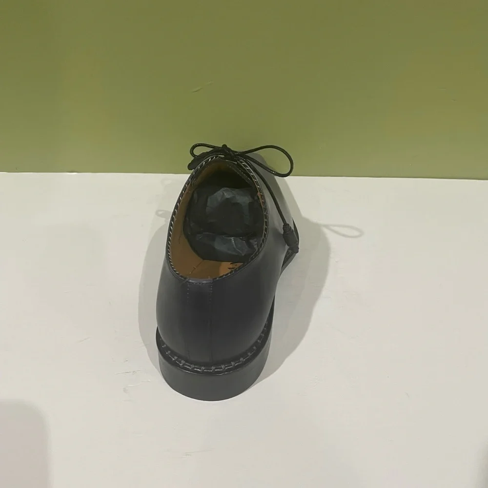 Mezlan shoes dressy leather calf gray black oxford